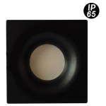 Foco Cuadrado fijo empotrar Negro SPA02 85x85mm IP65, Ideal para baño